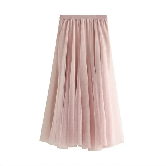 Double layer tulle midi full skirt NWT - Picture 3 of 6